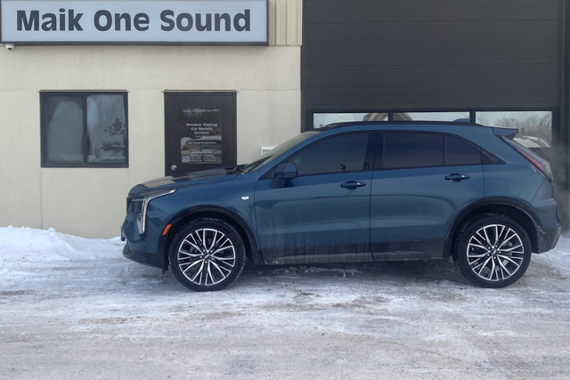 2025 Cadillac XT4 with professional window tint in North Bay